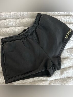 WHITEFOX dark grey Cozy Elastic Waist Shorts